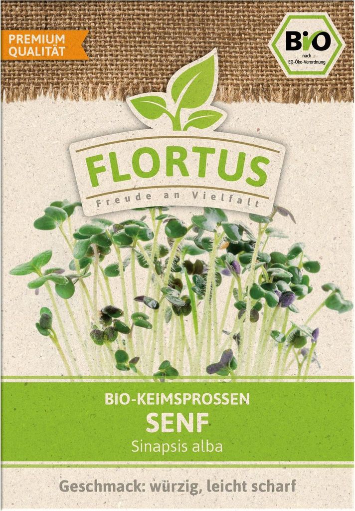 Keimsprossen Senf | Keimsprossen von FLORTUS, Menge:75 g