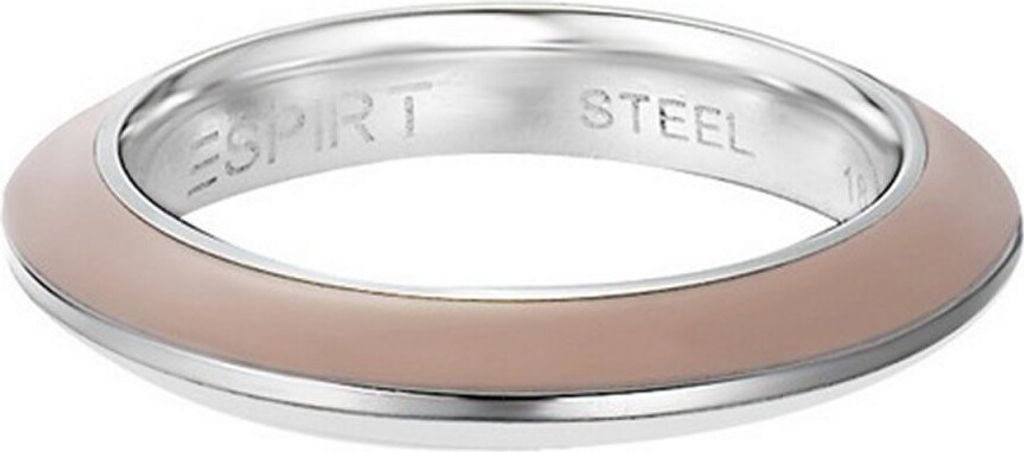Esprit Damen Ring Edelstahl Marin 68 beige / weiss Produktbild 