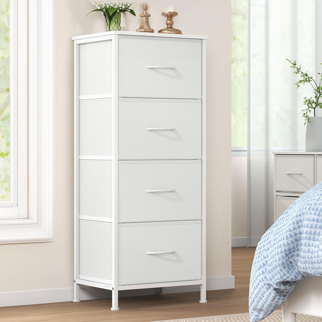 SONGMICS Kommode, Schrank, 4 Stoffschubladen, für Produktbild 