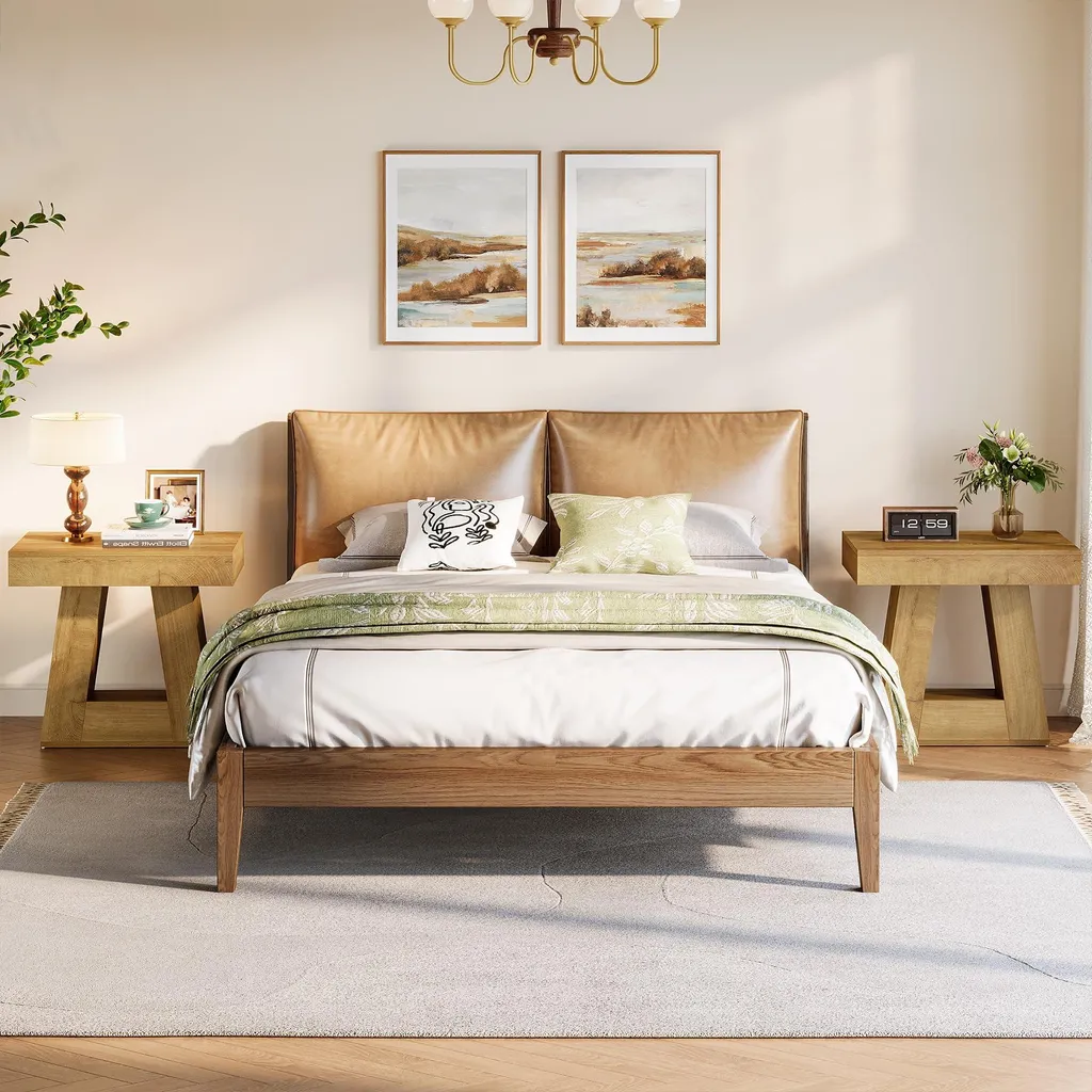 Table de Chevet Stable et Moderne, Solution Gain de Place Bois et Fer