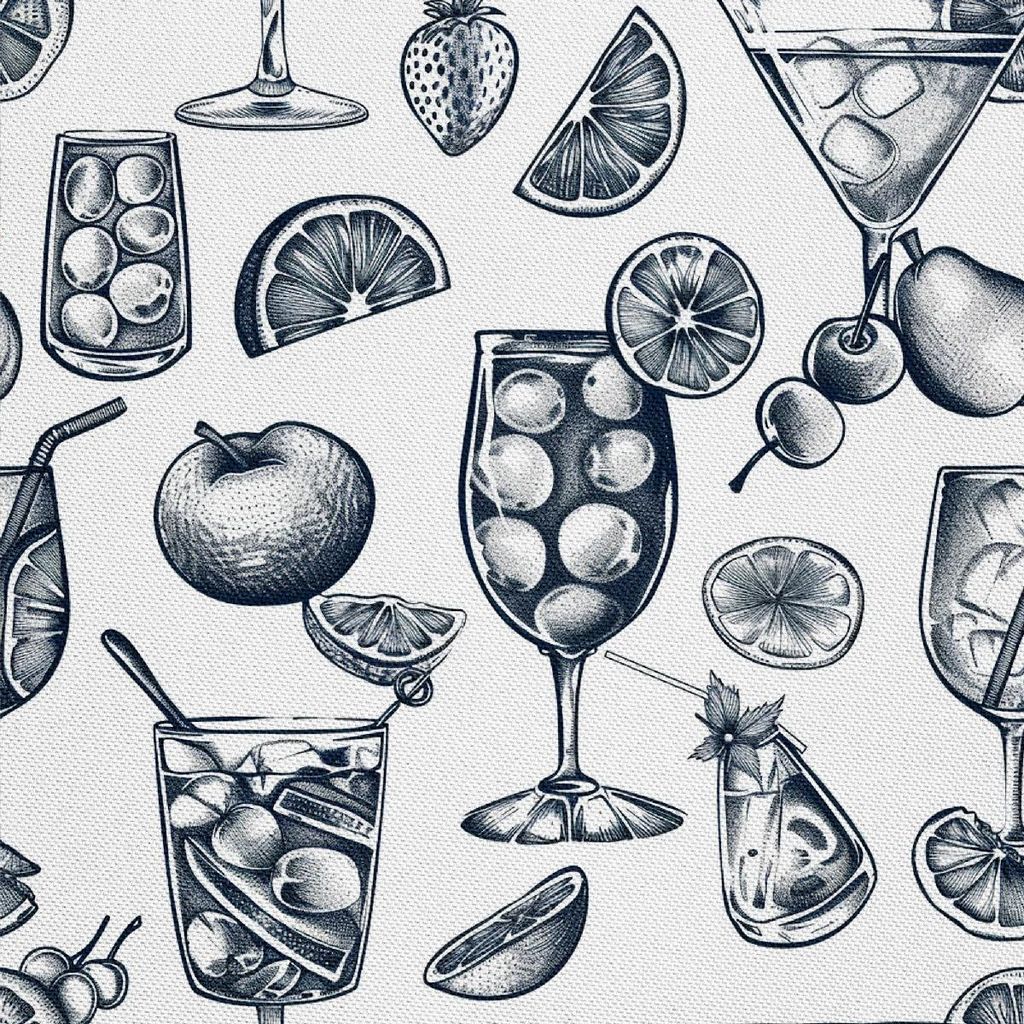 OUTDOOR DEKOSTOFFE OXFORD - Motiv Cocktail | DX8416