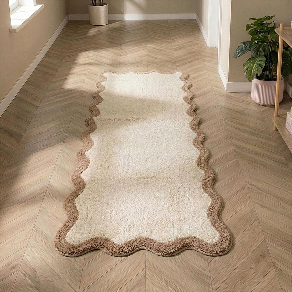 Volero - Tapis de couloir lavable – Hazy Beige/Crème - Image du produit 
