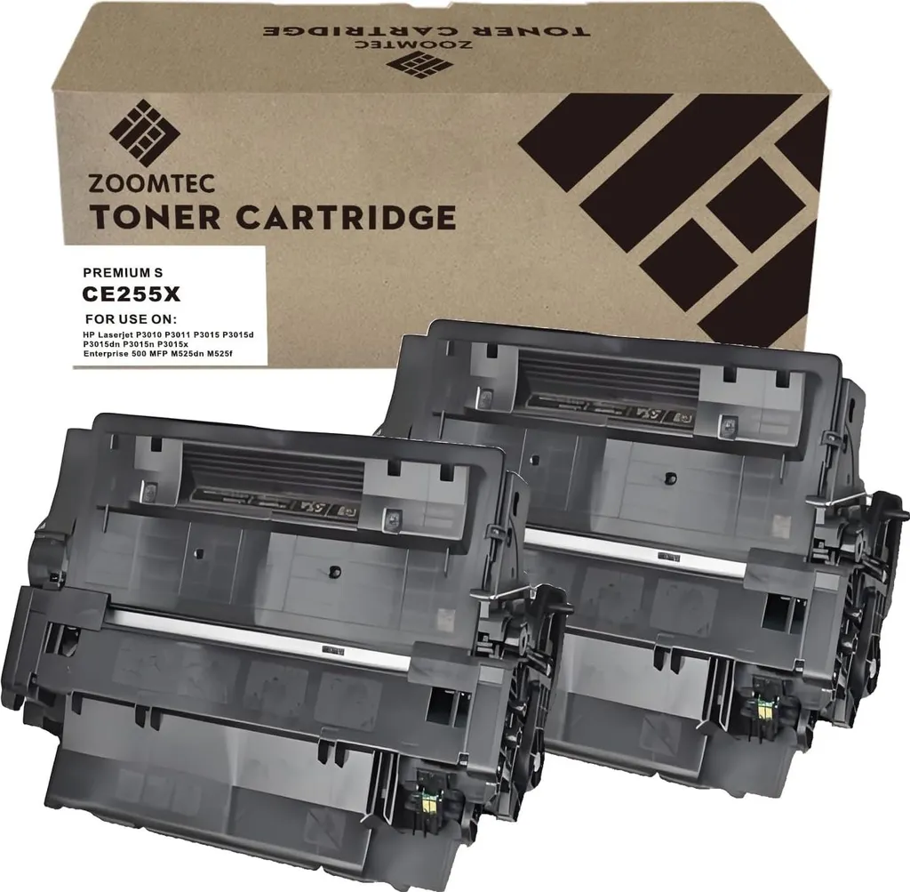 Super Pack 2x Toner CE255X 55X Nero per HP LaserJet P3015 M525