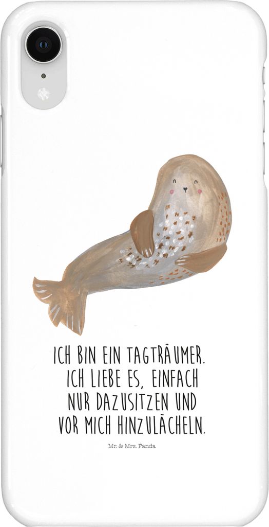 Mr. & Mrs. Panda Iphone XR Handyhülle Robbe Lachen - Weiß - Geschenk, Meerestier, Robben, Handy Case, Ostsee, Lustige Sprüche, Nordsee, Premium ...