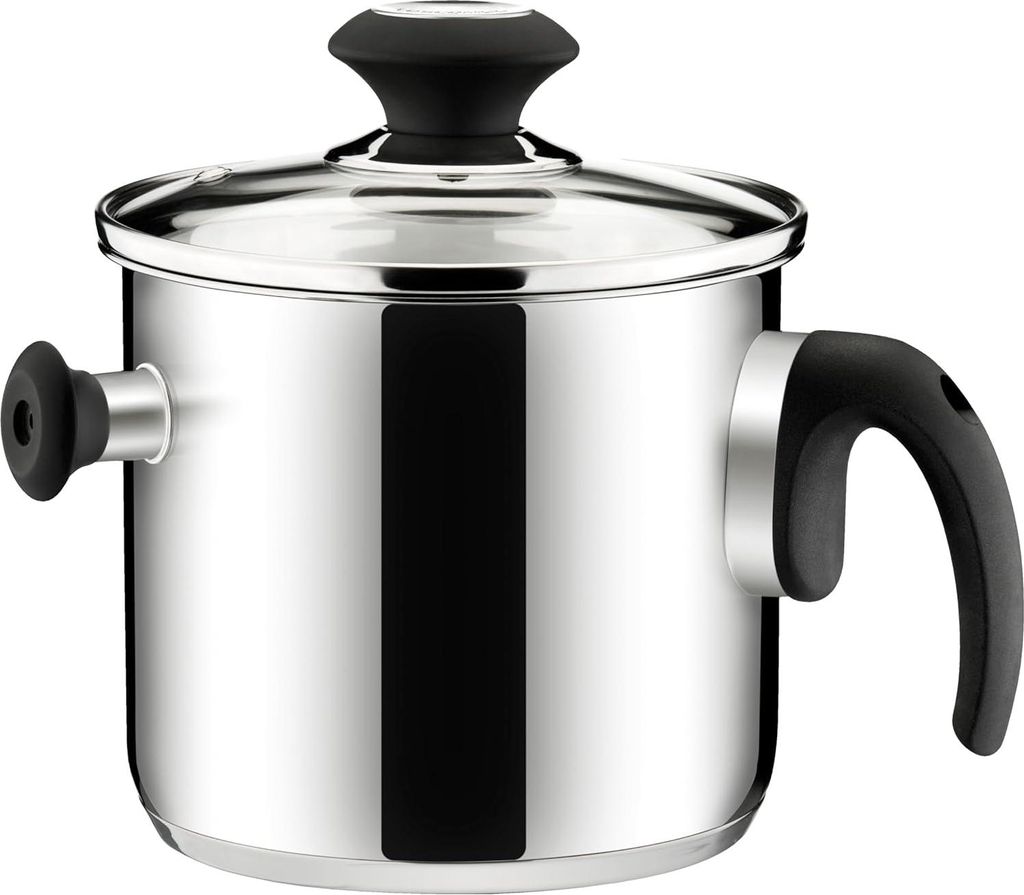 Tescoma Doppelwandiger Milchtopf PRESTO mit Deckel ø16 cm Produktbild 