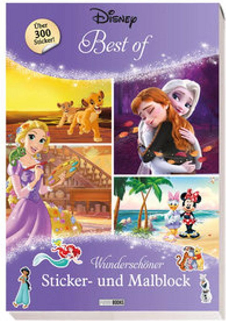 Disney Best of: Wunderschöner Sticker- und Malblock