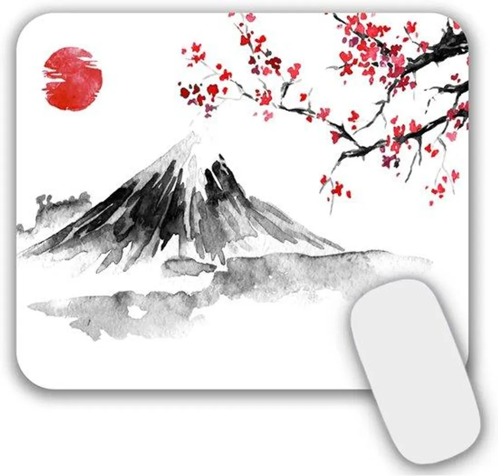 Petit tapis de souris motif japonais 24x20 cm - Accessoire bureautique