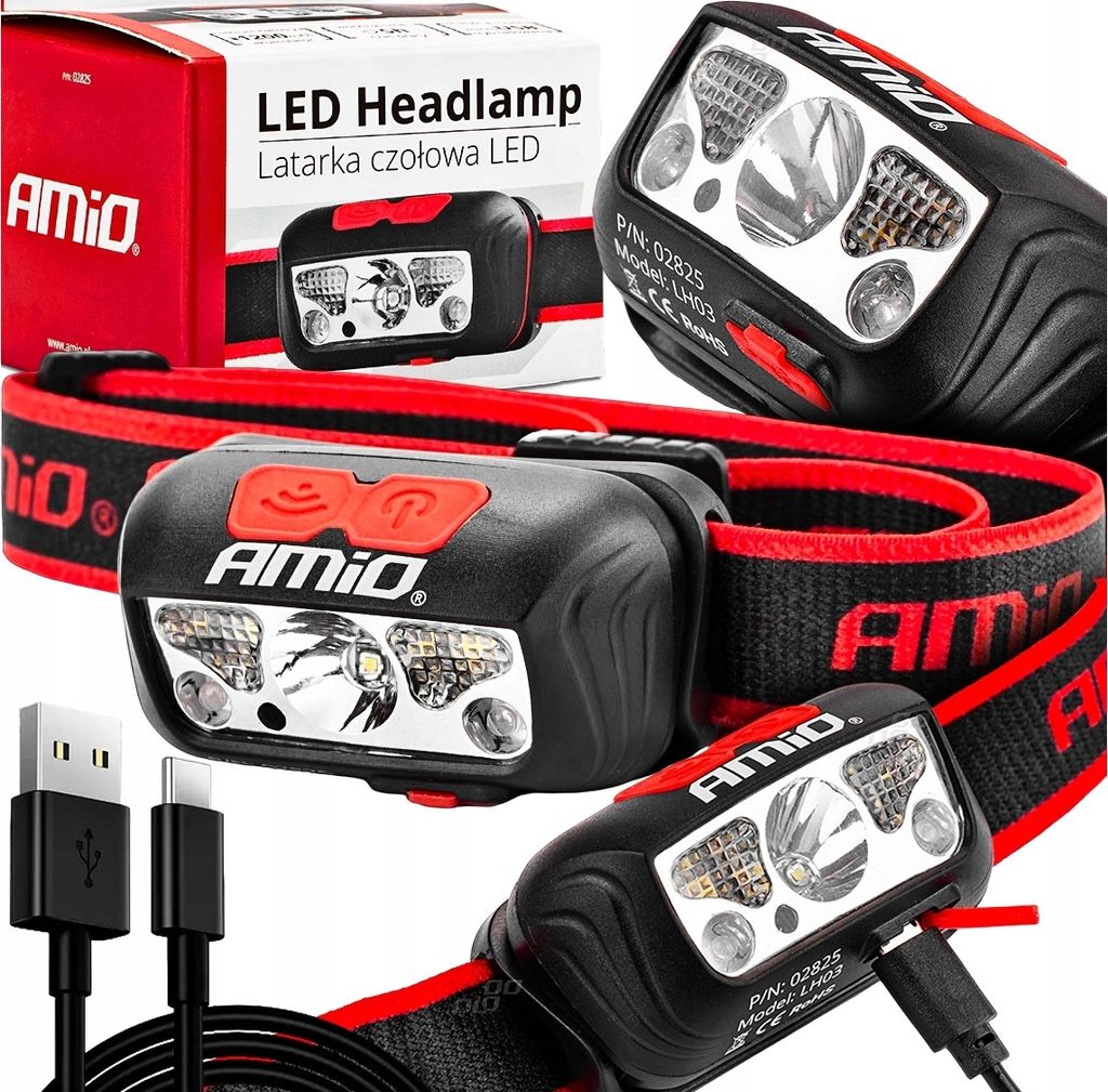 Led-Stirnlampe Leistungsstarke Wiederaufladbare Stirnlampe Usb 6500K!