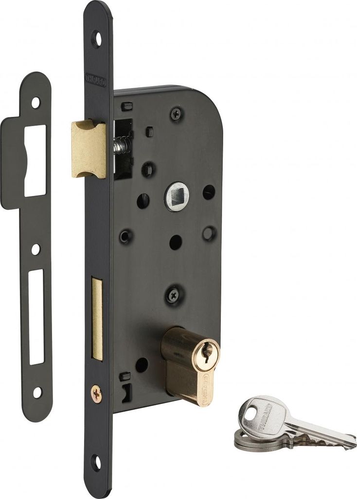 Serrure encastrable à cylindre pour porte d'entrée, axe Image du produit 