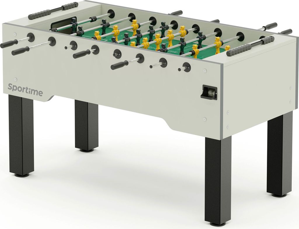 Sportime Tischkicker "Dragon Steel", Black Guardian vs. Yellow Dragon, Spielfeld: Rasen-Grün, Hamilton White