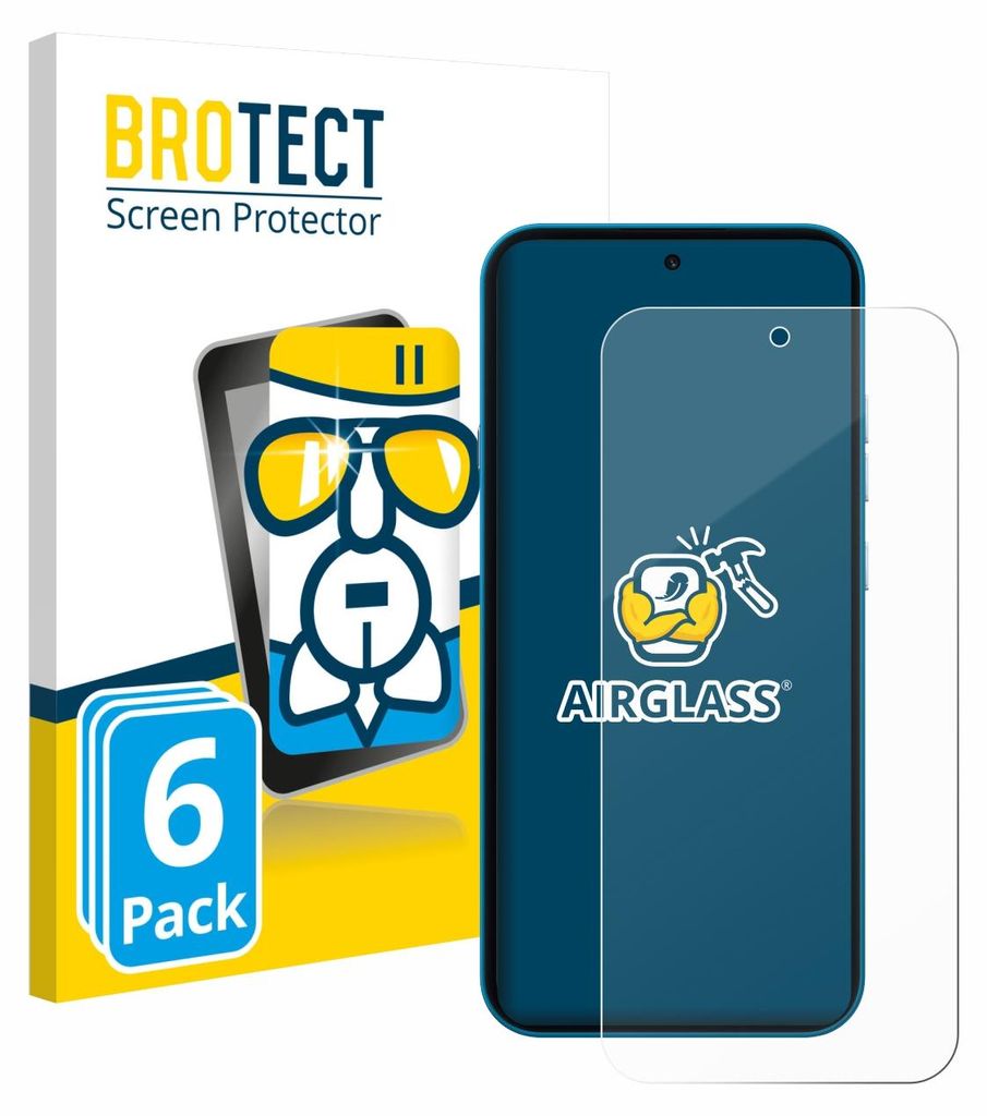 6x BROTECT Schutzglas für Nothing Phone (4a) Schutzfolie Panzer Folie Glas Display Schutz klar