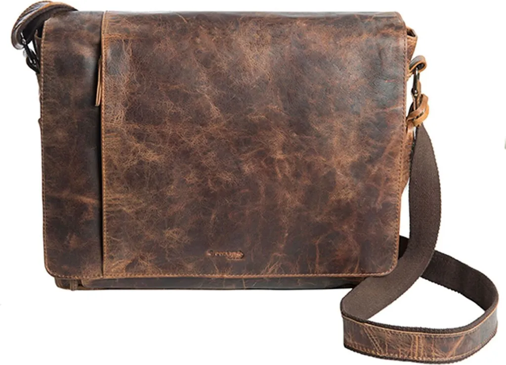 Protégez votre PC avec le Sac Cuir Montana Robuste et Anti-Choc Brun