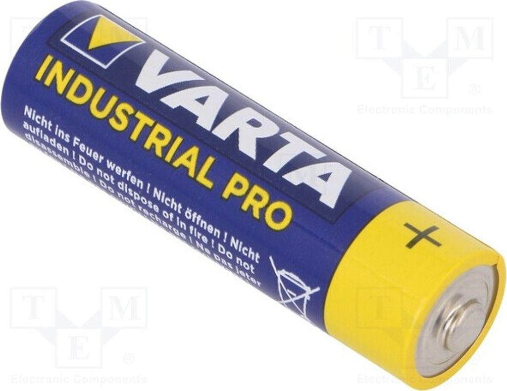 4x Batterie: alkalisch 1,5V AA aufladbar(nein) Batterien Industrial PRO