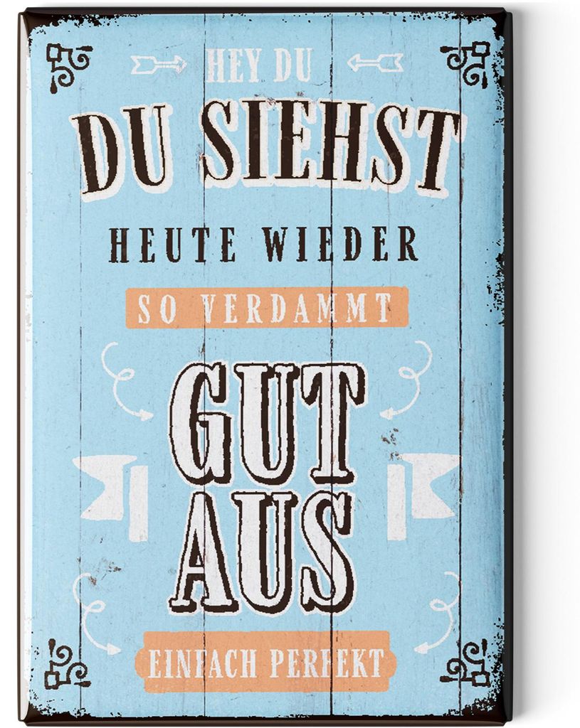 LANOLU Kühlschrankmagnete lustig- Du siehst heute gut aus - Produktbild 