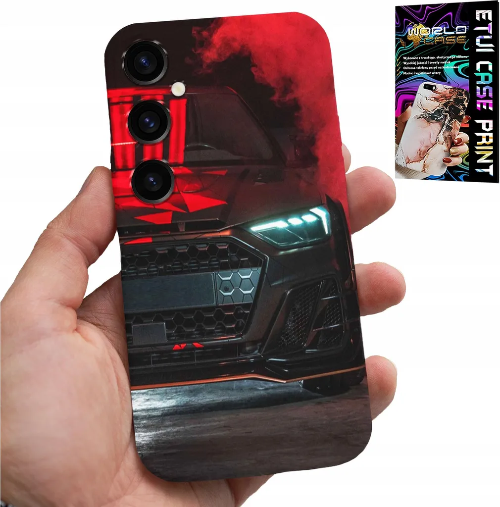 Cover Samsung S23 FE con Grafica Auto Sportive e Protezione Vetro