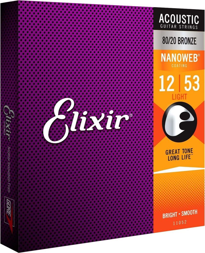 Elixir 11002 Nanoweb 10-47 Saiten für Akustikgitarre