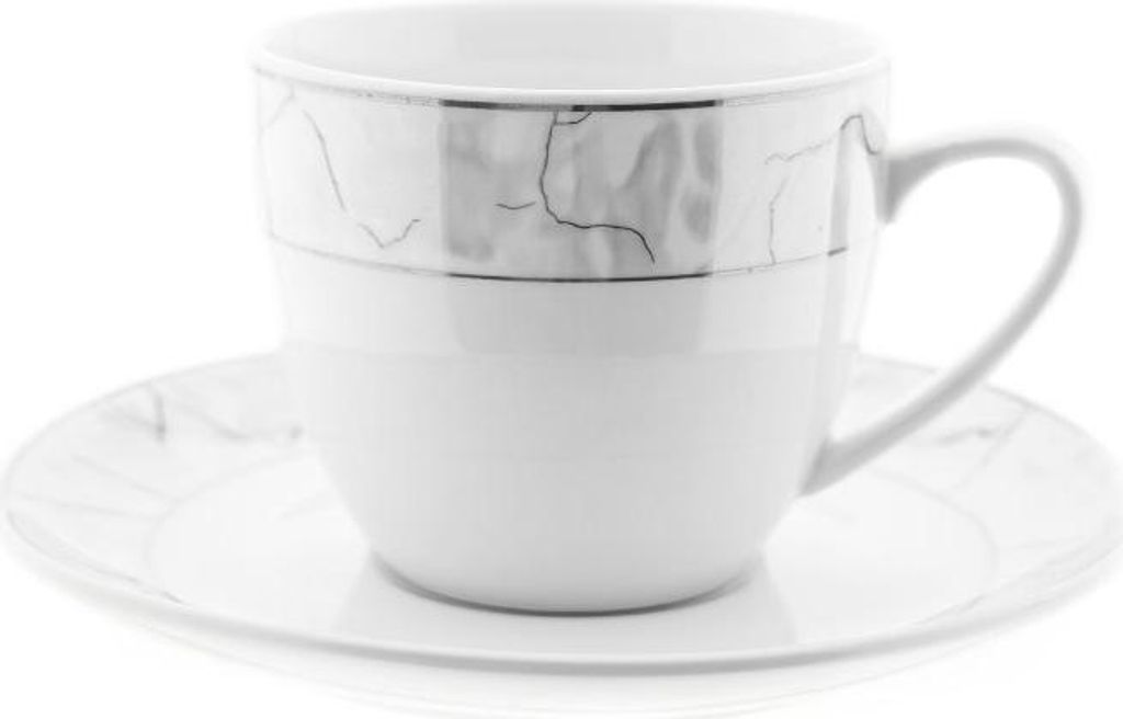 Weissberg Kaffeetassen-Set 12-teilig mit Marmor Optik - 175 Produktbild 