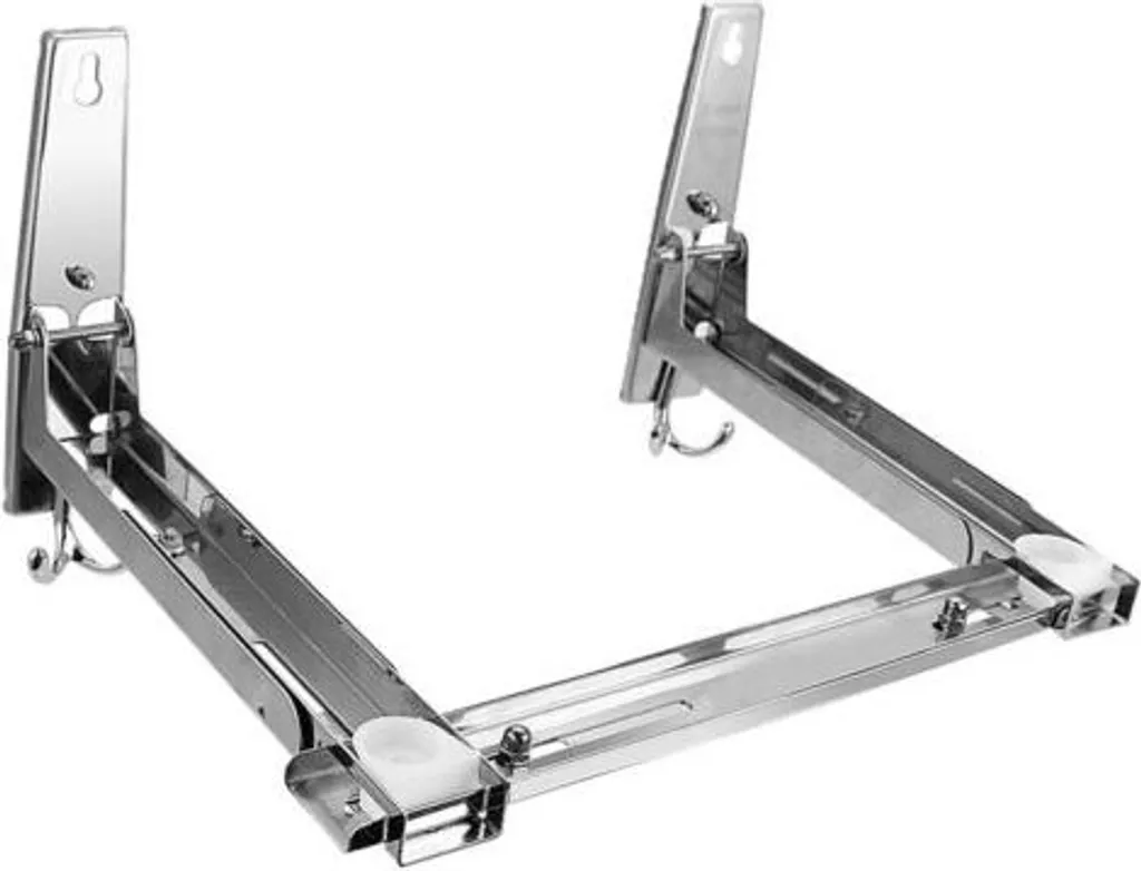 Support mural extensible inox pour micro-ondes - Modèle Pro-200 Argent - 6