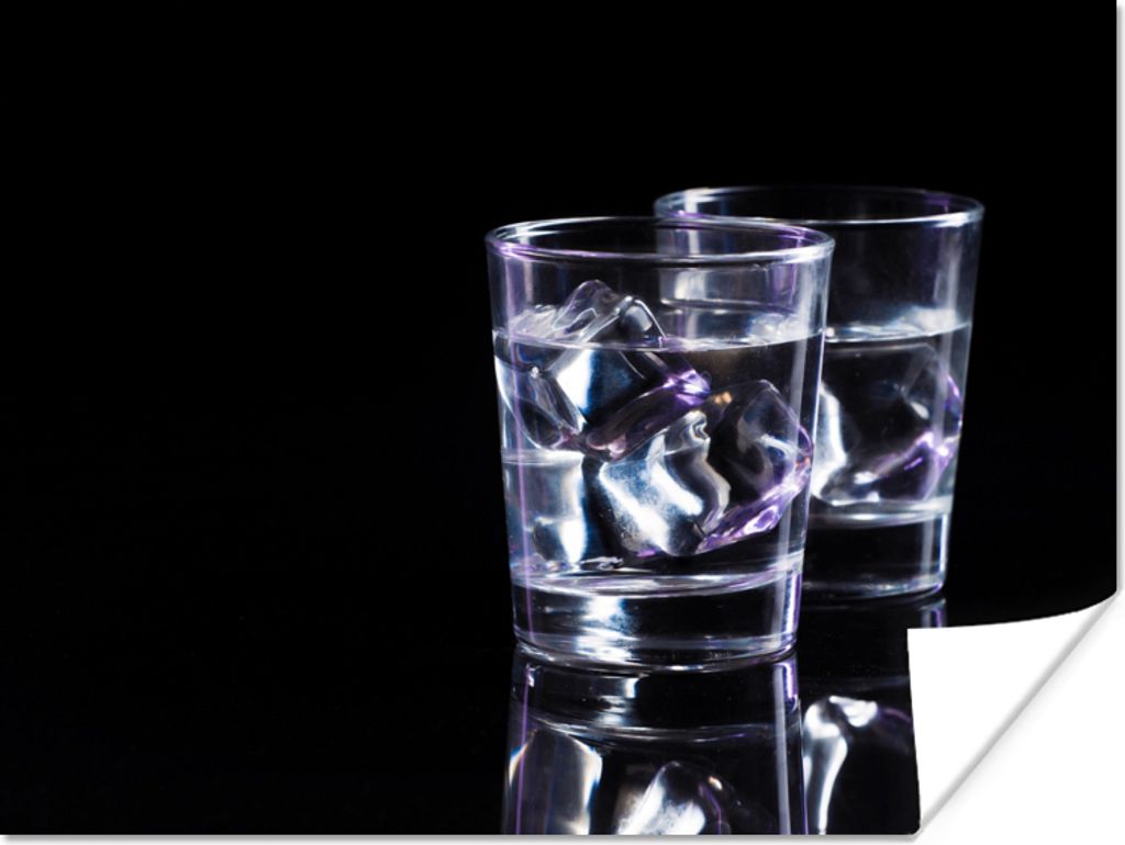 MuchoWow Poster Alkohol - Gläser - Getränke 120x90 cm - Wandbild