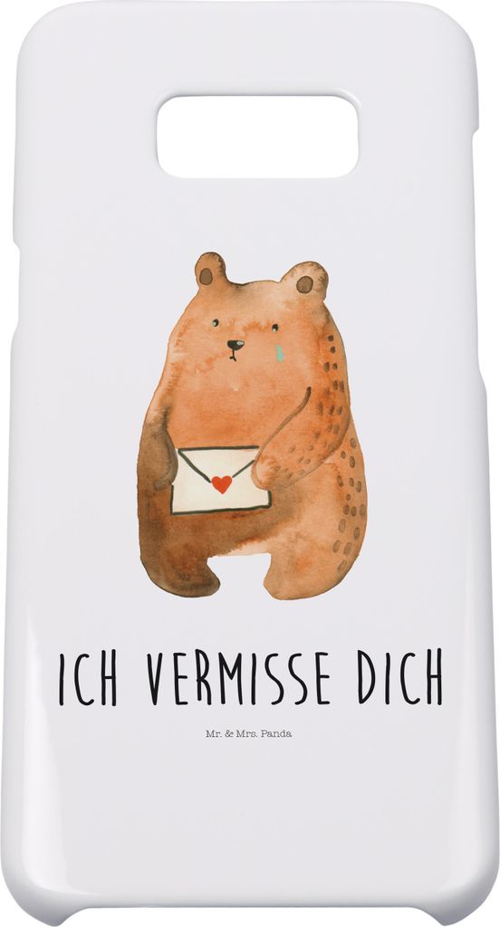 Mr. & Mrs. Panda Samsung Galaxy S8 plus Handyhülle Bär Vermissen - Weiß - Geschenk, Hülle, Handy, Unglücklich Verliebt, Teddybär, Verreist, F...
