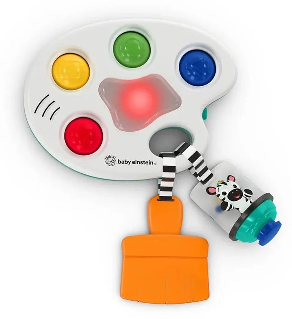 Jouet de Voyage Bébé Color Palette Popper pour Occuper et Éveiller