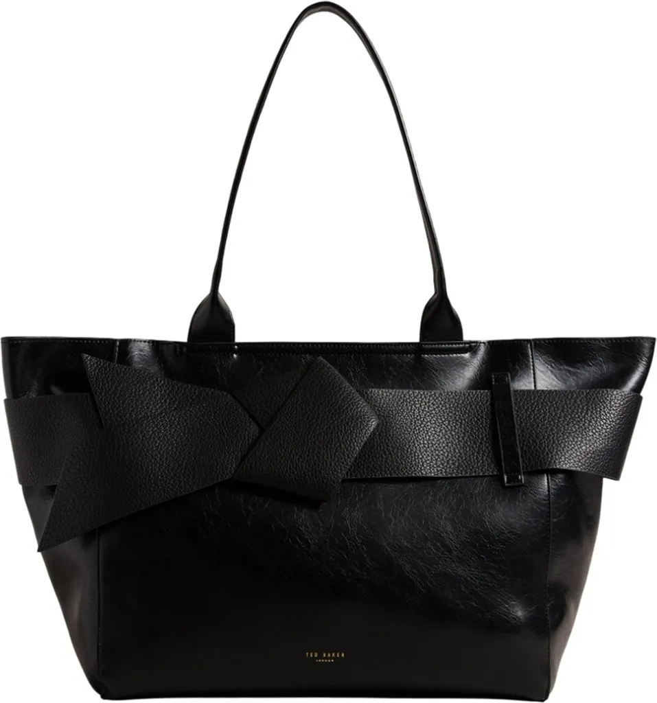 Ted Baker Jimma Sac Shopper en Polyuréthane Noir Jet - Tote Bag Chic
