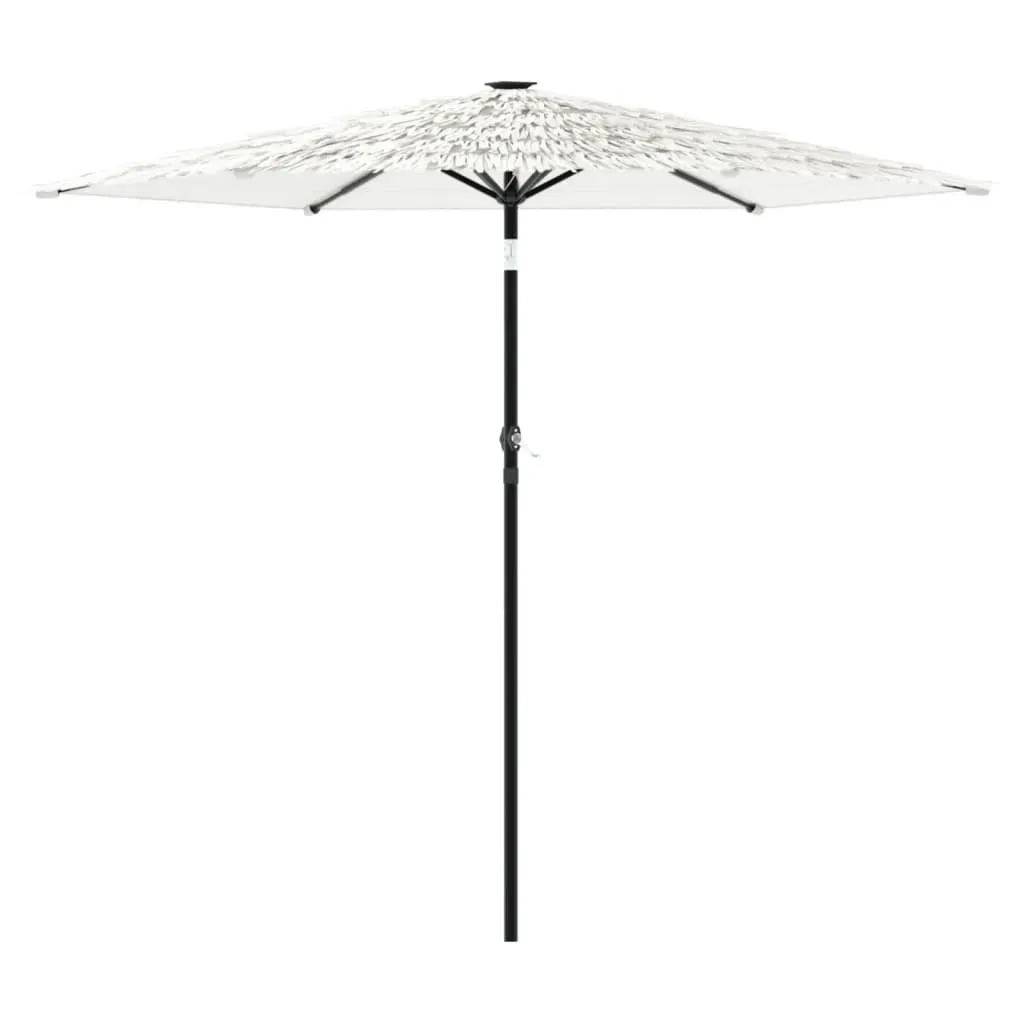 vidaXL Ombrellone Bianco 223x223 cm | Ombra da Giardino in Acciaio
