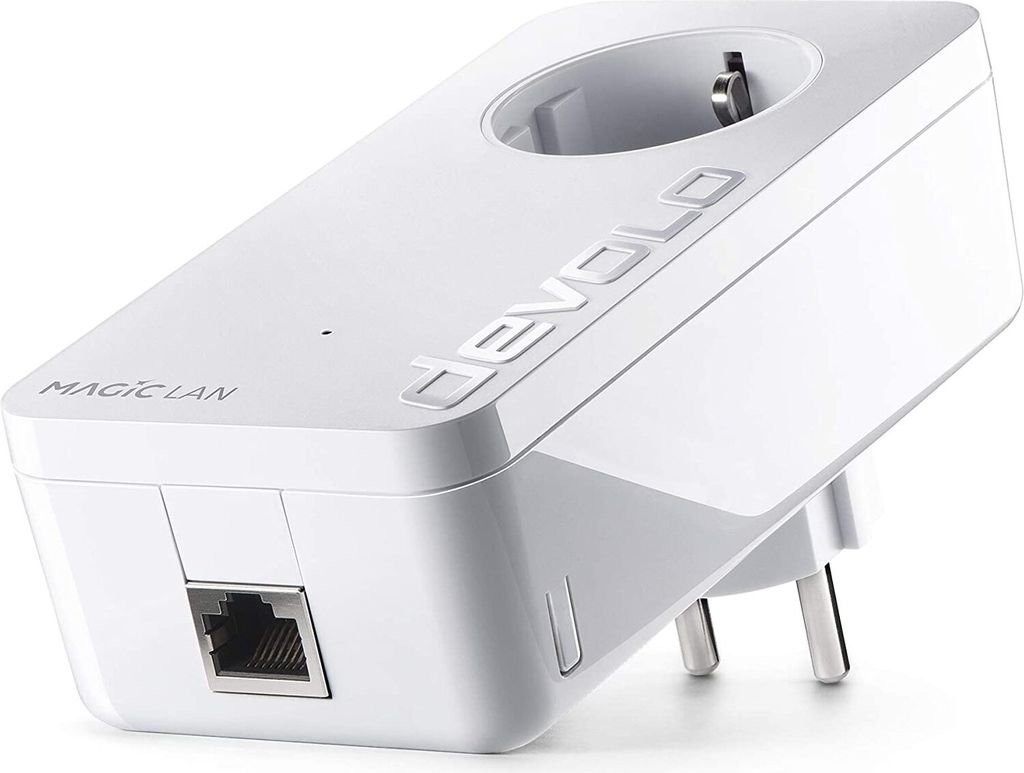 devolo Magic 1 – 1200 LAN Single Adapter: Powerline-Erweiterungsadapter für Internet im ganzen Haus, ideal fürs Home-Office (1200 Mbit/s, 1x Gi...