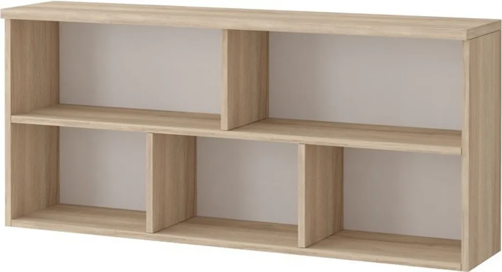 Étagère murale 110 cm gain de place chêne Sonoma pour murs encombrés