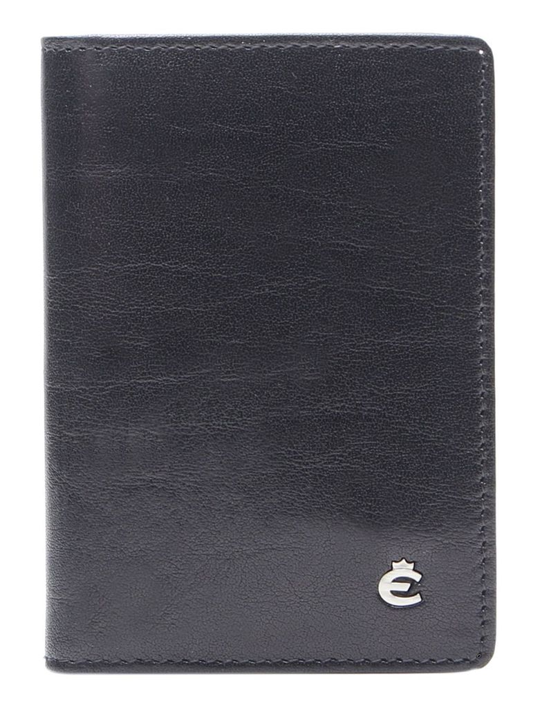 Esquire Leder Kartenetui Toscana Creditcard Case Black schwarz