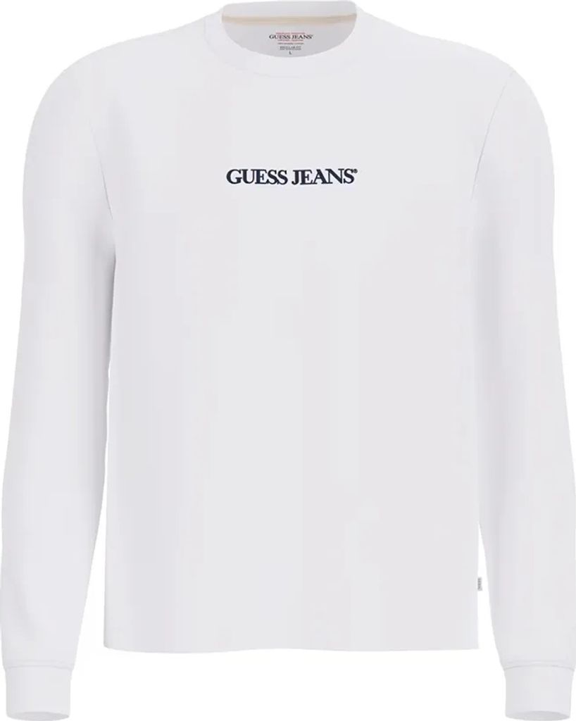 Weißes Herren T-Shirt aus Baumwolle mit Logo-Stickerei