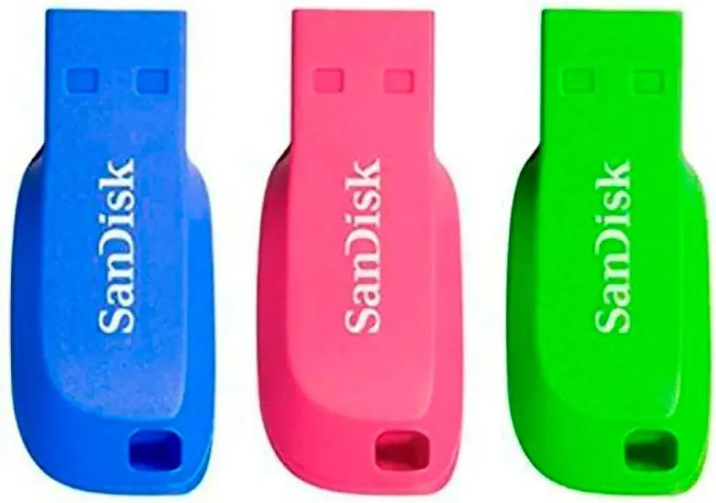 SanDisk Cruzer Blade 32Go Pack de 3 Clés USB avec Protection Privée - 3