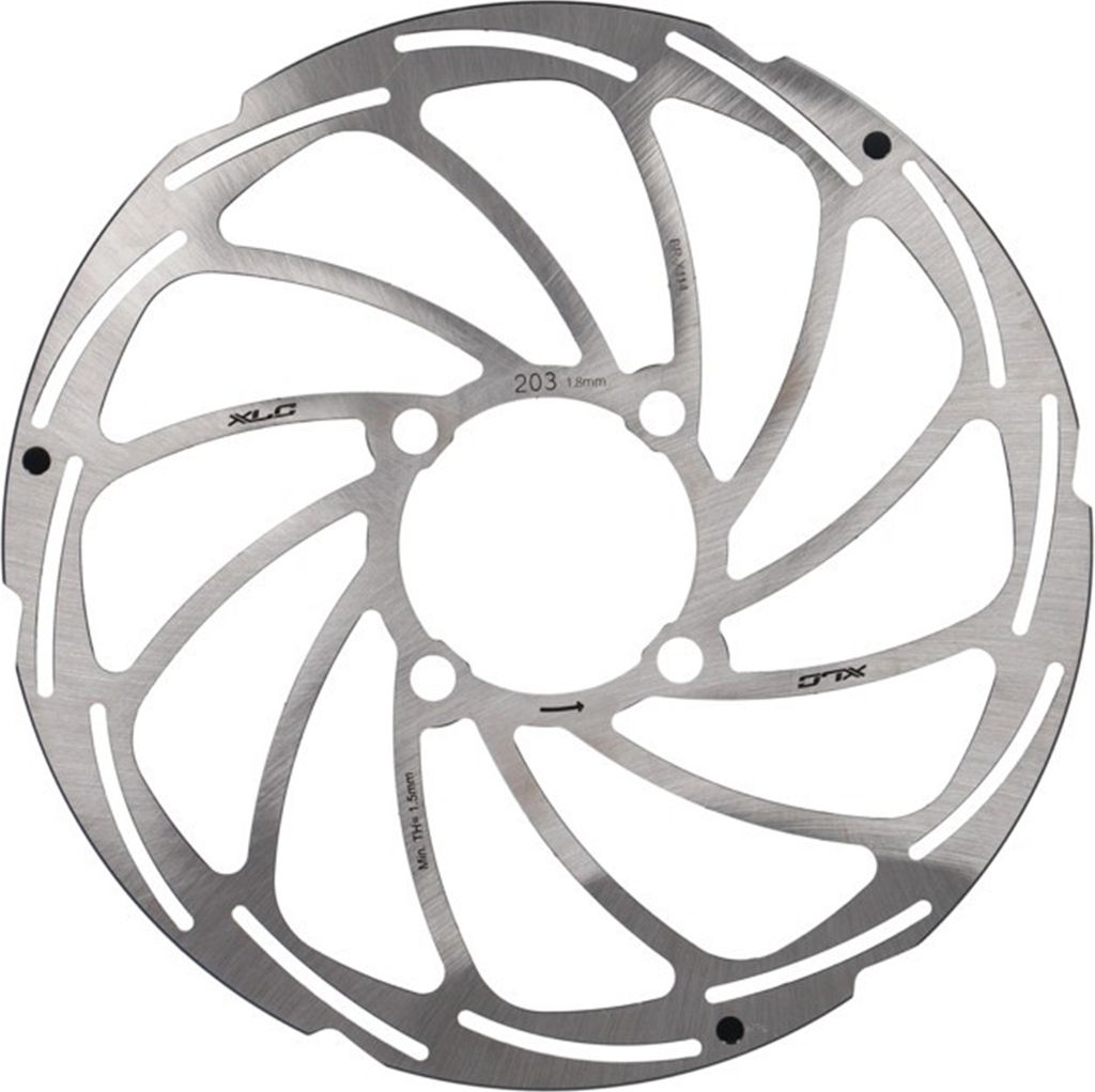 XLC BR-X114 Bremsscheibe, Ø 203 / 1,8 mm, für Rohloff HR-Nabe, silber