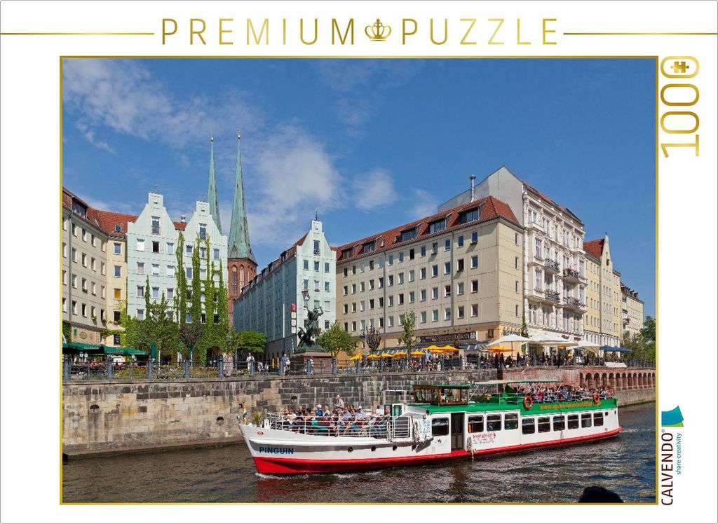 CALVENDO Puzzle Nikolaiviertel | 1000 Teile Lege-Größe 64x48cm Foto-Puzzle für glückliche Stunden