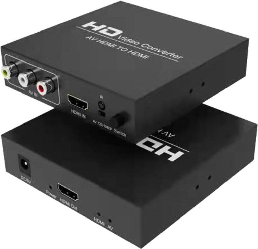 INF AV HDMI zu HDMI CVBS Videowandler 2 in 1 Switch mit 4K Unterstützung