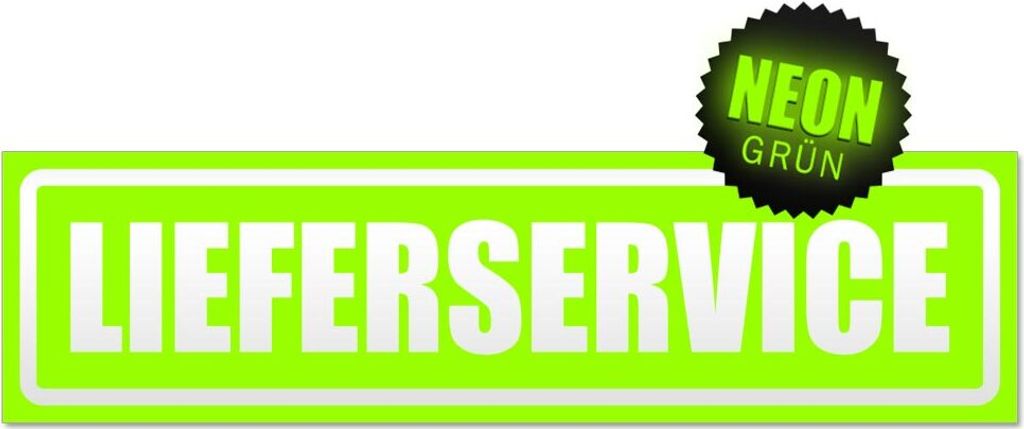 Lieferservice invertiert Magnetschild Schild magnetisch