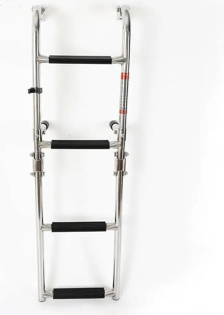 Échelle de pont marine télescopique en inox argente modèle SL-136