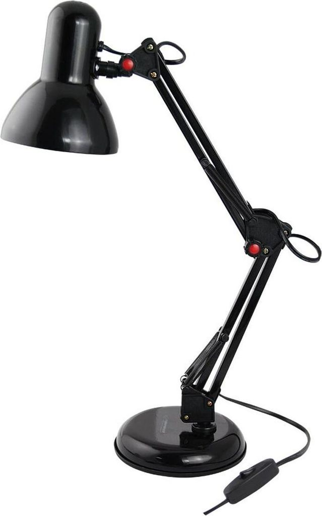 Esperanza E27 Avior Schreibtischlampe schwarz