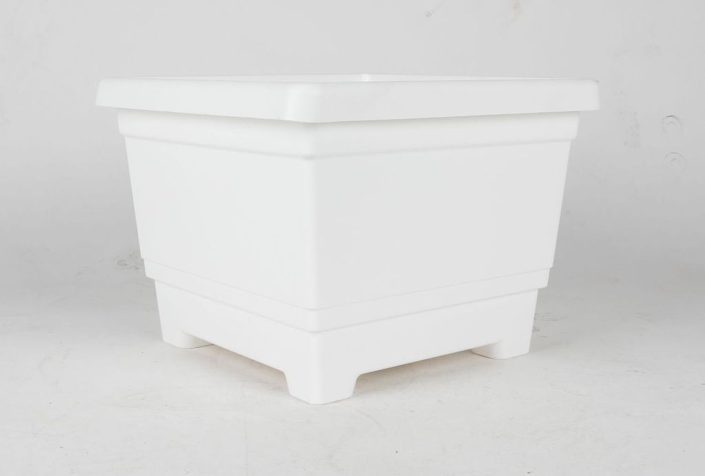 Bac à fleurs blanc Bac à fleurs Pot de fleurs Image du produit 