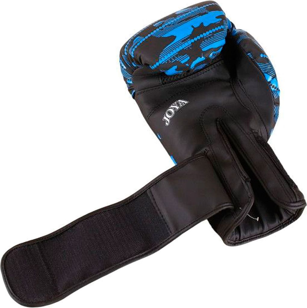 Joya Camo V2 Kickboxhandschuhe Polyurethan- Schwarz/Blau - 8 oz.