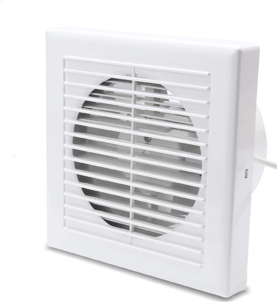 Jopassy Badlüfter Wandlüfter Absaugung Ventilator 150mm Mit Rückflussleitblech Rohrlüfter 150mm