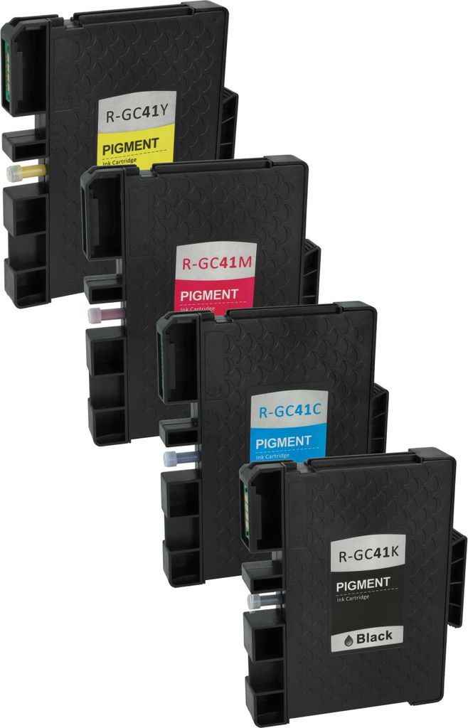 vhbw 4x Tintenpatronen kompatibel mit Ricoh Aficio SG 3100, SG 3100SF, SG 2100, SG 2100N, SG 2010, SG 2010L, SG 3110 Drucker + Chip (Kompatibel)