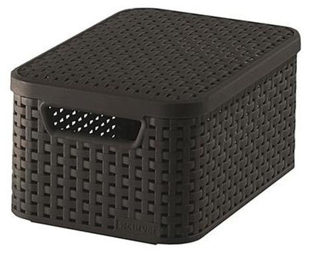Úložný box RATTAN Style2 s vekom S - hnedý 03617-210 Obrázok produktu 