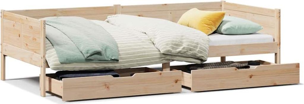 vidaXL Tagesbett mit Schubladen 80x200 cm Massivholz Kiefer