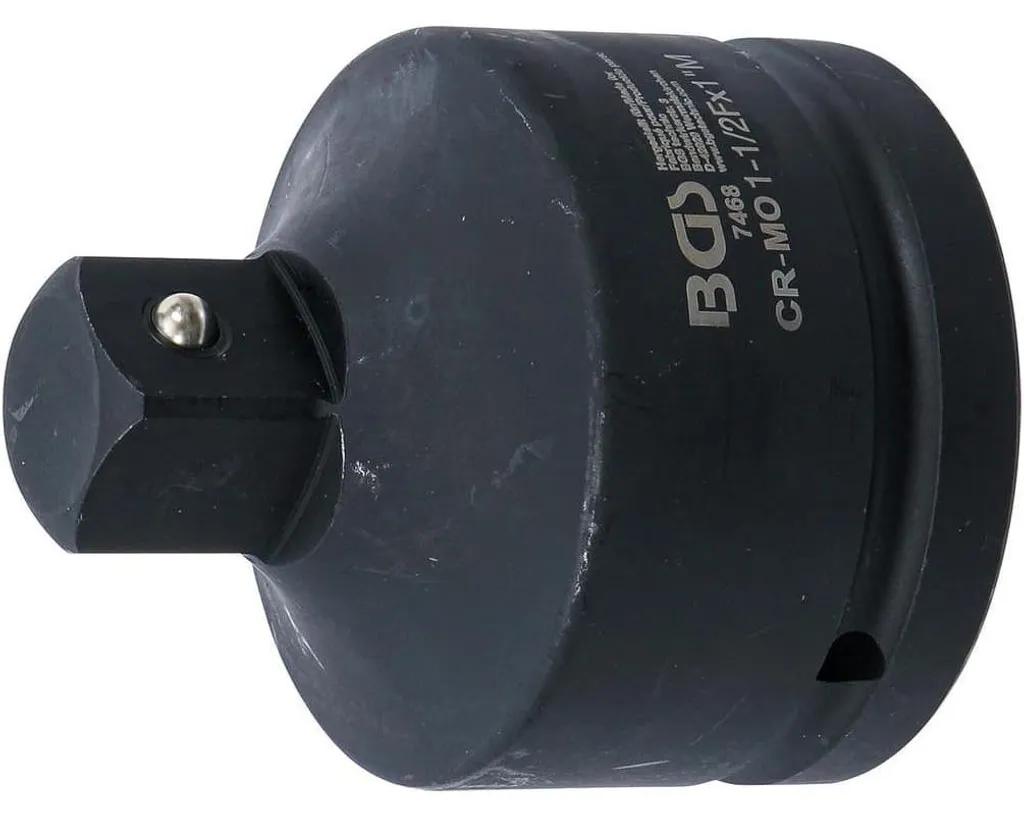 Adaptateur Impact 1-1/2 vers 1 Pouce Robuste en Acier Noir D-Work