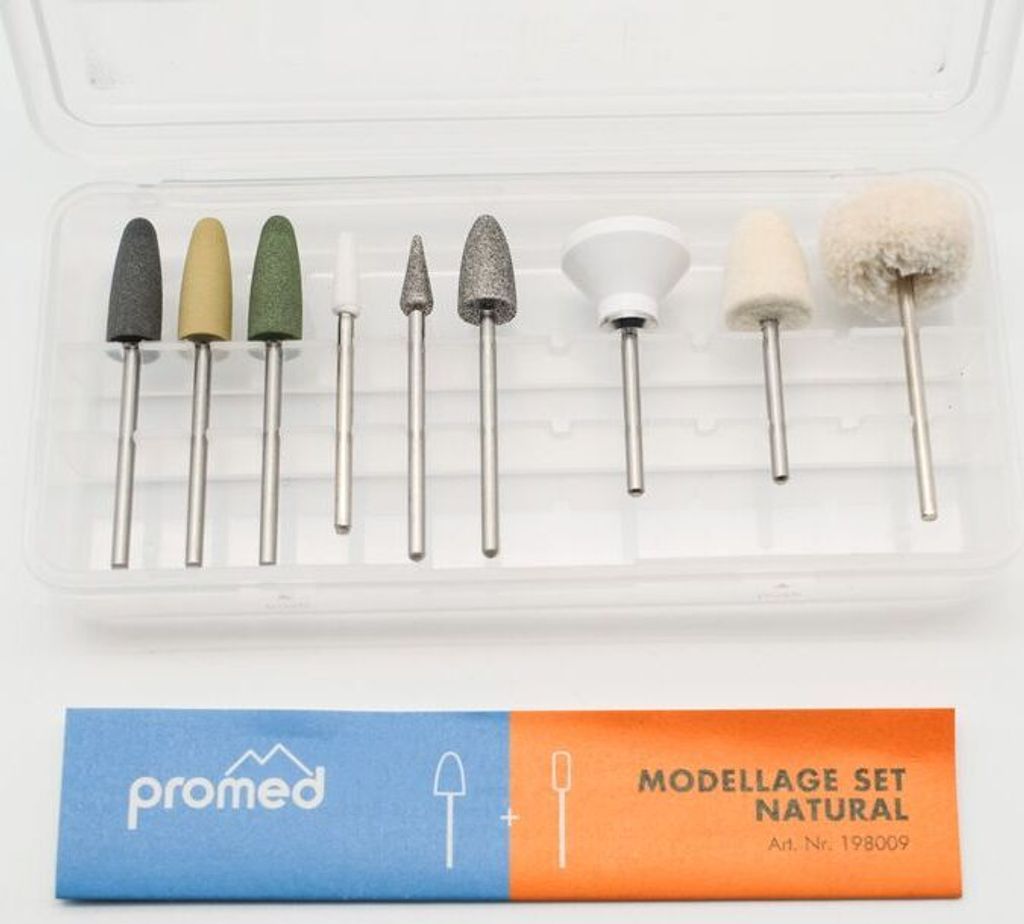 promed 198009, Schleifkörper Bits, Natural Set 9 St.