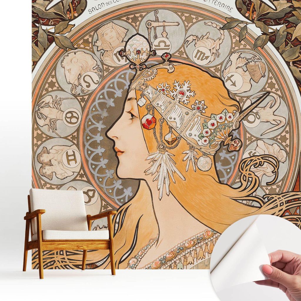 Fototapete selbstklebend - 250x250 cm - Tapete - Wandtapete - Wandbilder - Klebefolie - Dekofolie - Tapete Folie - Wand - Dekoration - Wohnzimmer -...