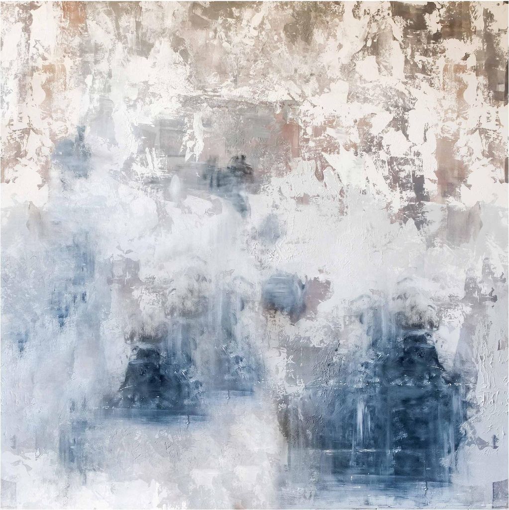 Fototapete Muster - Vliestapete - Bildtapete UV-beständig Zement blau 3D-Effekt Shabby Wandtapete geruchsfrei