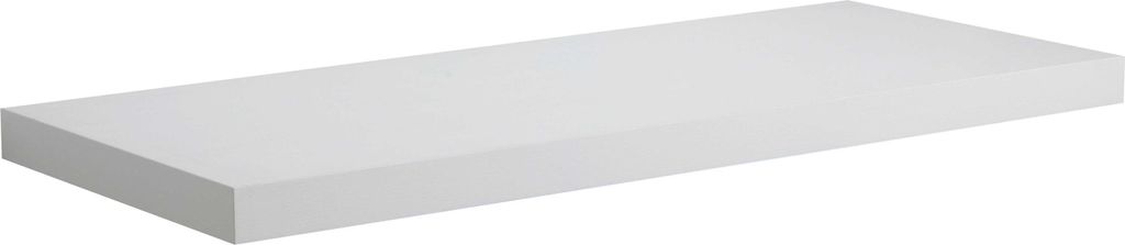 Weiße Ablage in Holzoptik für das Waschbecken in 120 cm | Valentina