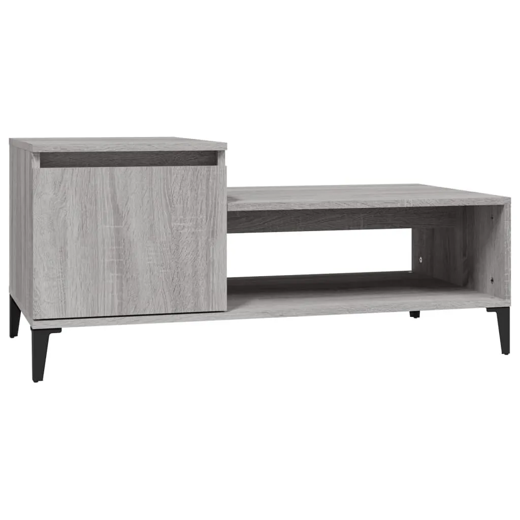 Tavolino Salotto 100x50x45 cm Grigio Sonoma - Prezzo Shock Online